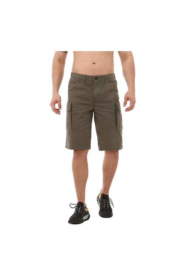 B0A5U1BA581-R Timberland Twill Cargo Short Erkek Şort Ve Kapri Yeşil - 1