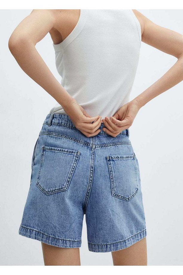 Slouchy denim şort - 6