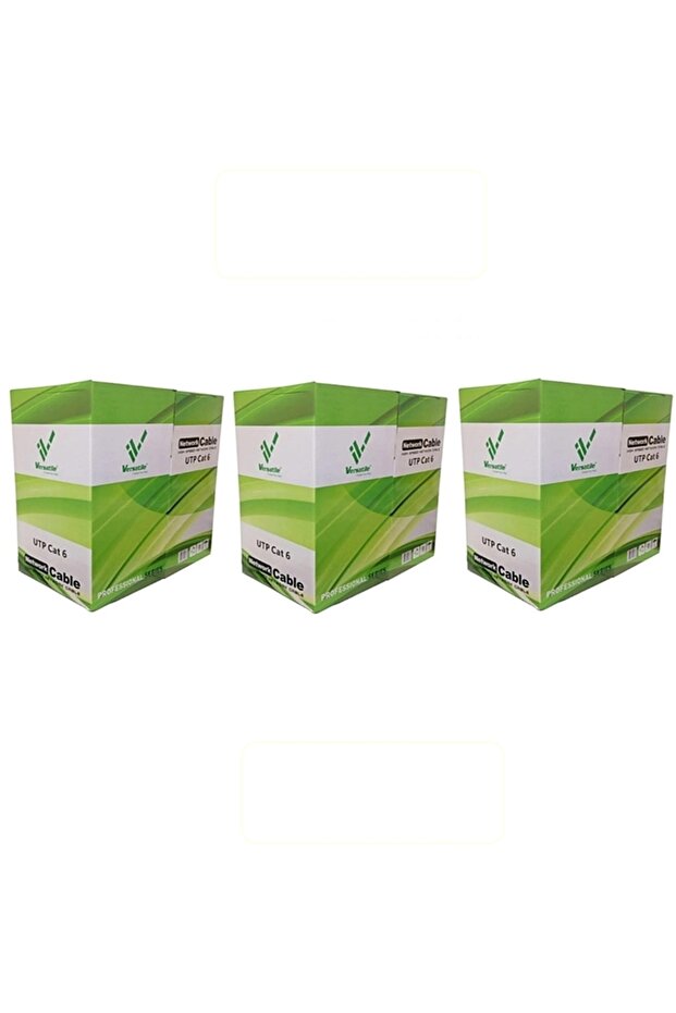 305 متر × 3 صندوق متعدد الاستخدامات Cat6 23AWG كابل شبكة إيثرنت للإنترنت كابل إنترنت للشبكة