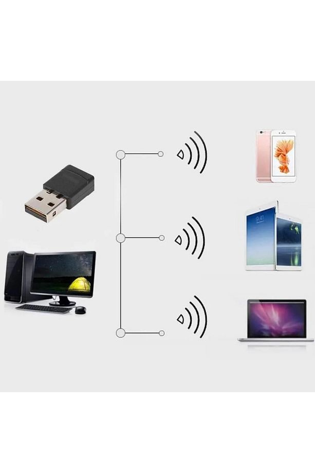 Bluetooth V5.3 Usb Mini Bluetooth Adaptör Dongle 20mt Kablosuz Adaptör (ÇOKLU CİHAZ DESTEĞİ SAĞLAR) - 6