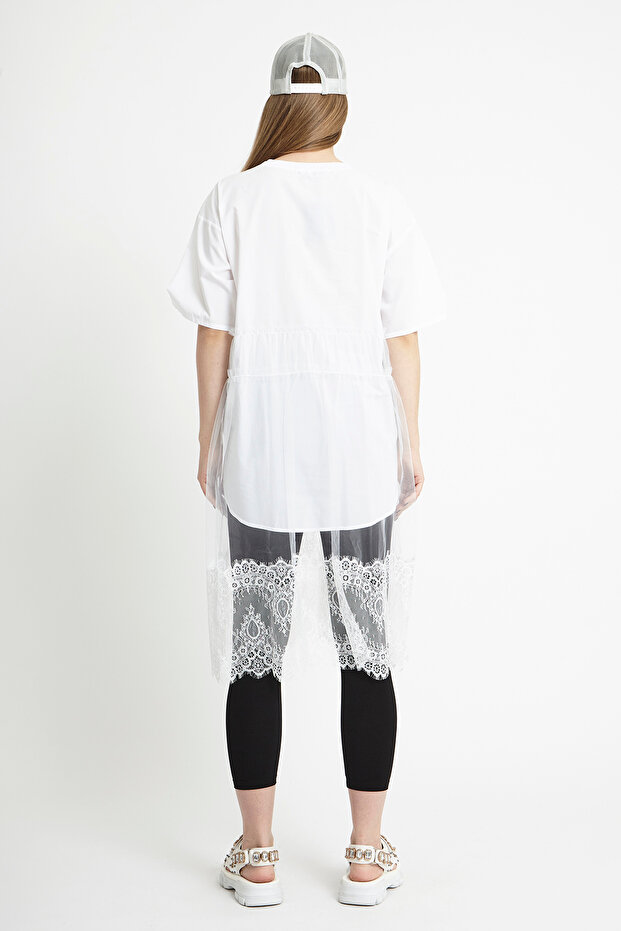 Tül Detaylı Tunik - 3