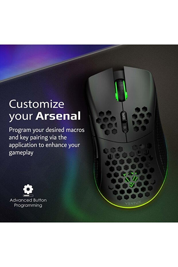 Oyuncu Mouse Gamecharged Çift Mod Oyun Özel Led Işıklı 16.000 Dpı - Ammolıte - 2