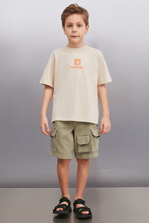 Yohan Boy Beige T-Shirt