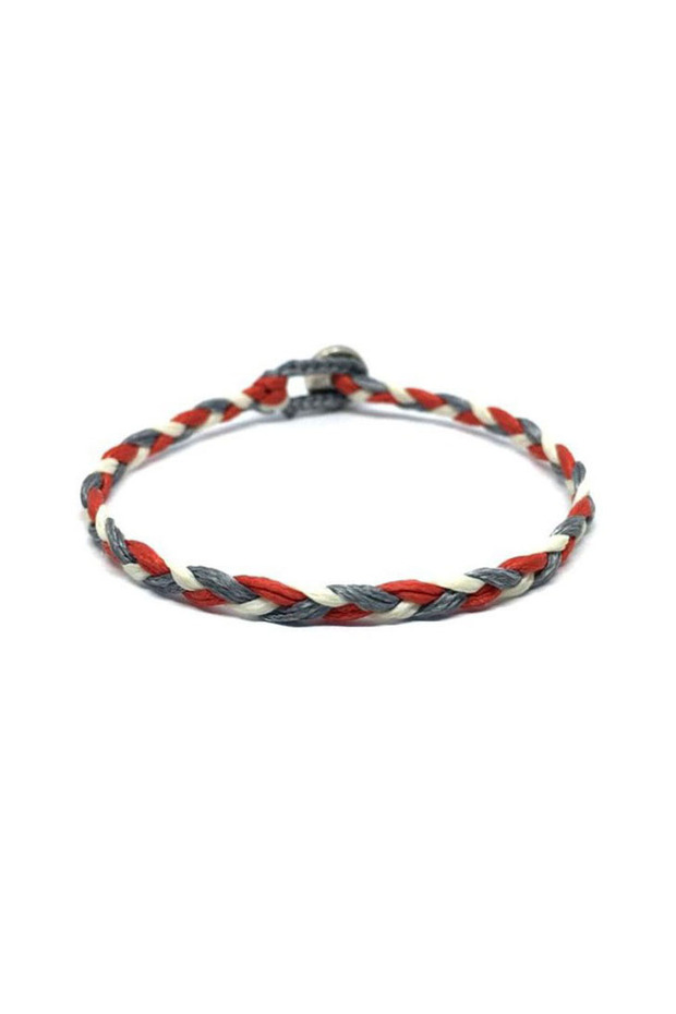 Unisex Multicolor Handmade Knitted Bracelet in Summer Colors