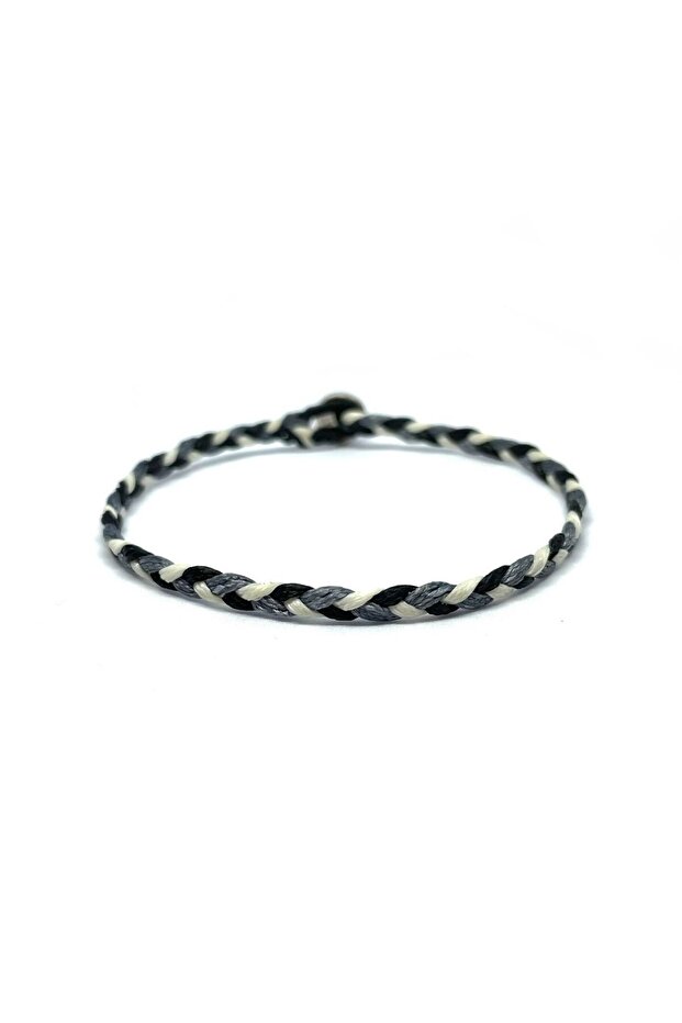 Unisex Multicolor Handmade Knitted Bracelet in Summer Colors