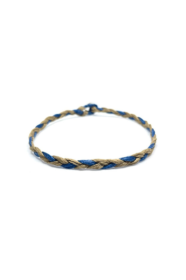 Unisex Multicolor Handmade Knitted Bracelet in Summer Colors