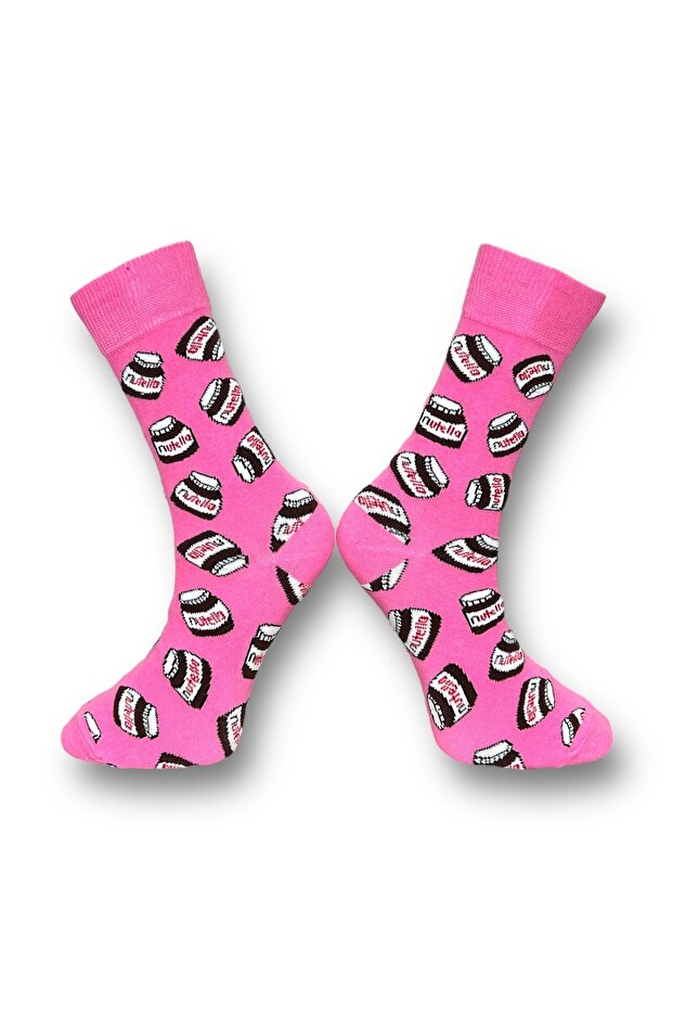 جوارب منقوشة بالشوكولاتة للجنسين - 3