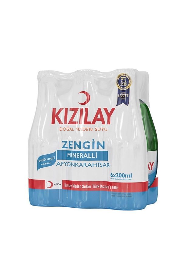 Zengin Mineralli Afyonkarahisar Maden Suyu 200 ml X 6 - 1