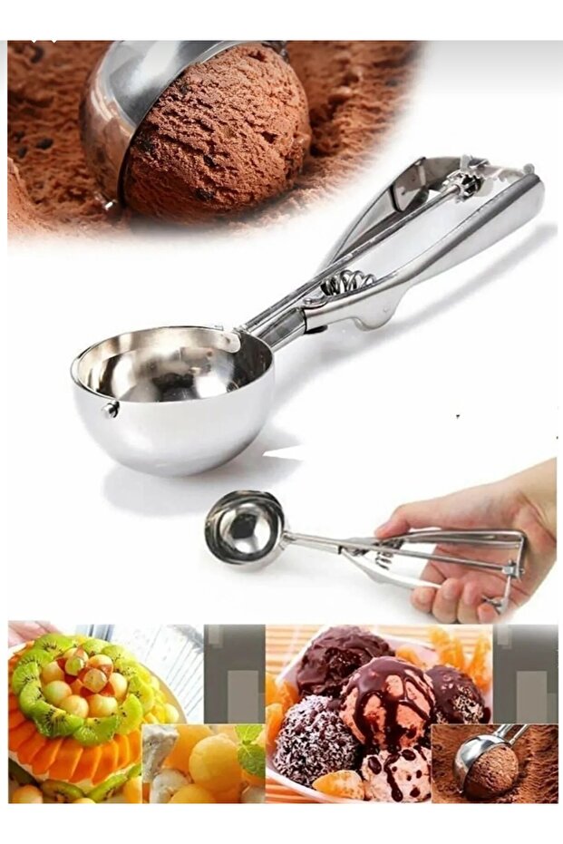 Stainless Steel Ice Cream Scoop Halva Spoon