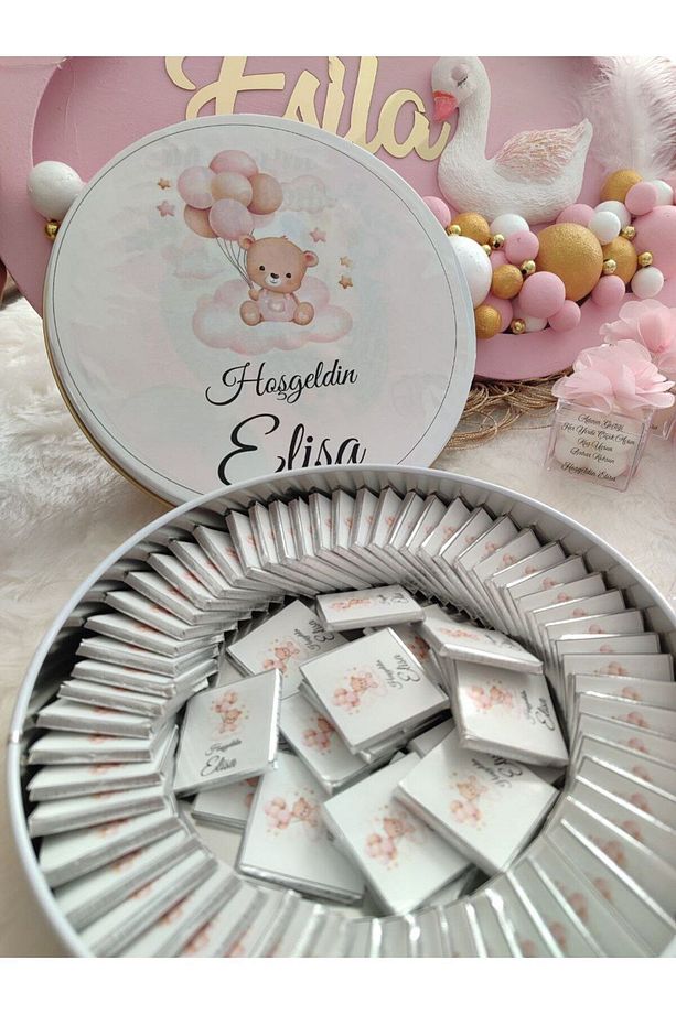 Çikolata Mum Kapı Süsü Seti - 1
