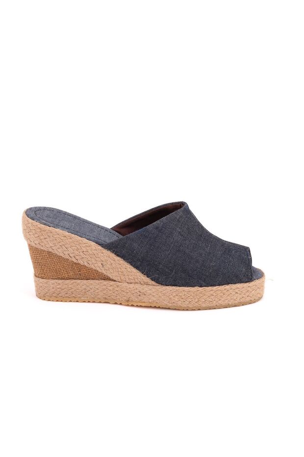 Authentic Handmade Platform Woven Women's Linen Casual Slippers