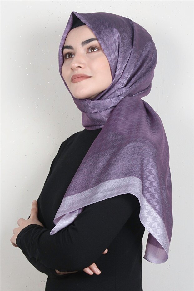 Monogram Şal 149-4 Lila - 1