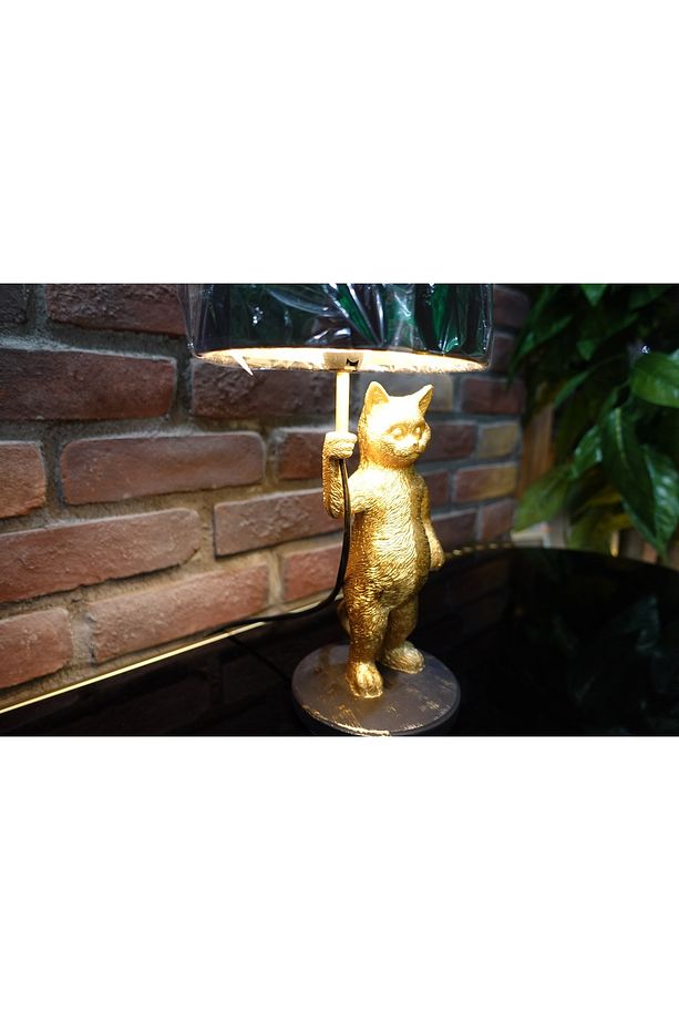 80736-04-T01-B LAFESTA 04 FİGÜRLÜ KEDİ MASA LAMBASI GOLD 1XE14 (AMPUL DAHİL DEĞİLDİR) - 5