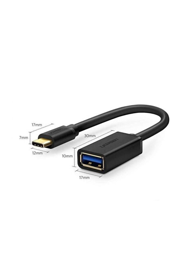 Type-c Usb 3.0 Dönüştürücü Kablo Siyah - 7