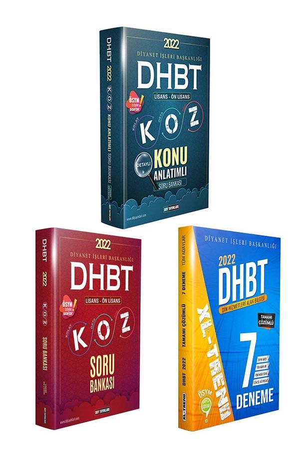 Dhbt Koz Lisans-önlisans 3’lü Set - 1