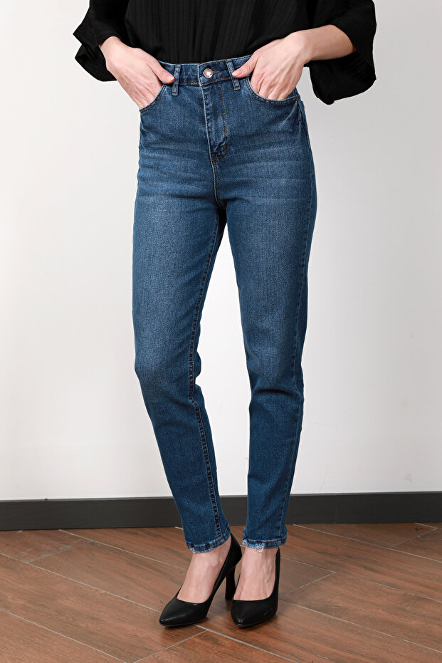 Women's High Waist Mom Jean