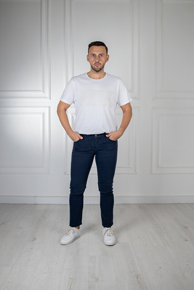 Interview Roys Lacivert Kot Pantolon - 1