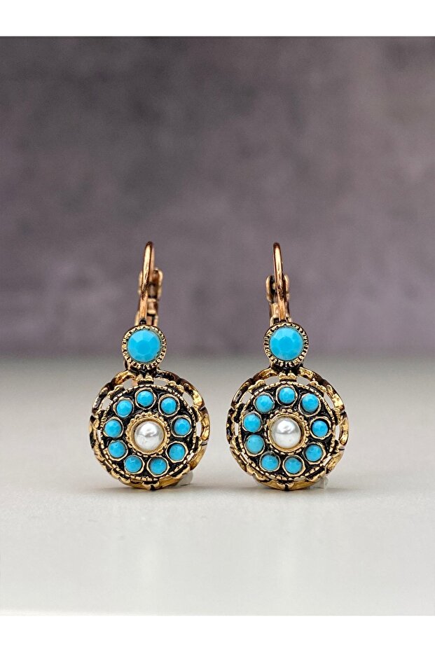 Mardin's Little Floral Blue Earrings