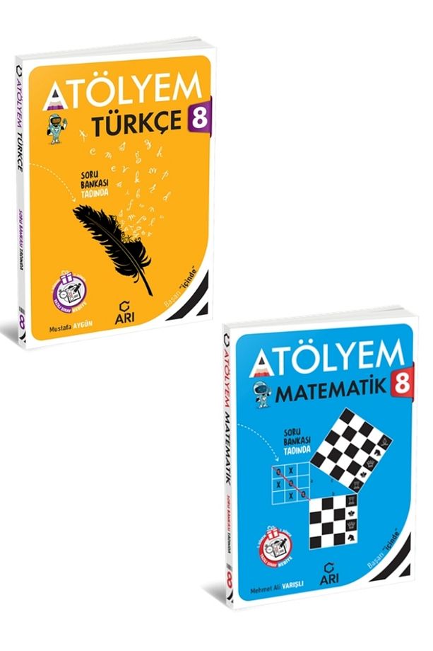 Arı Yayınları Türkçe+Matematik Atölyem (Yazılı Eki Hediyeli) set - 1