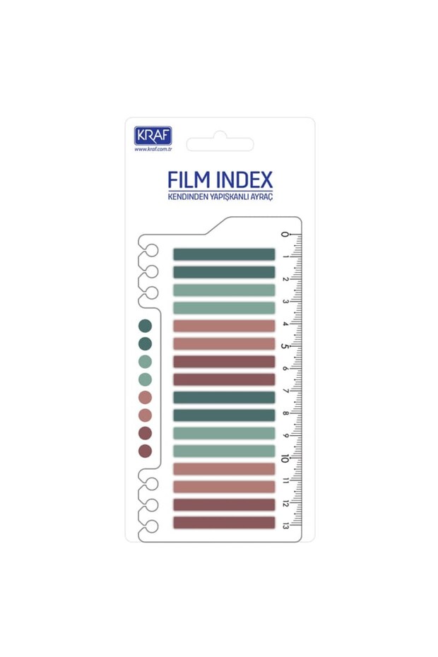 Morandi Ruled Color Index Film - 16x20 yp 6x45 mm (6 Pieces)
