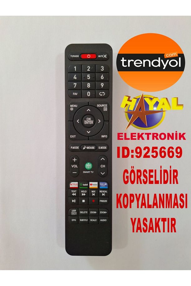 (ORJINAL) Youtube Tabii Netfilix Bein Tuşlu Lcd Kumanda - 2