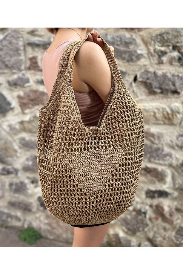 . Bags Hasır Örgü File Model Çanta - 2