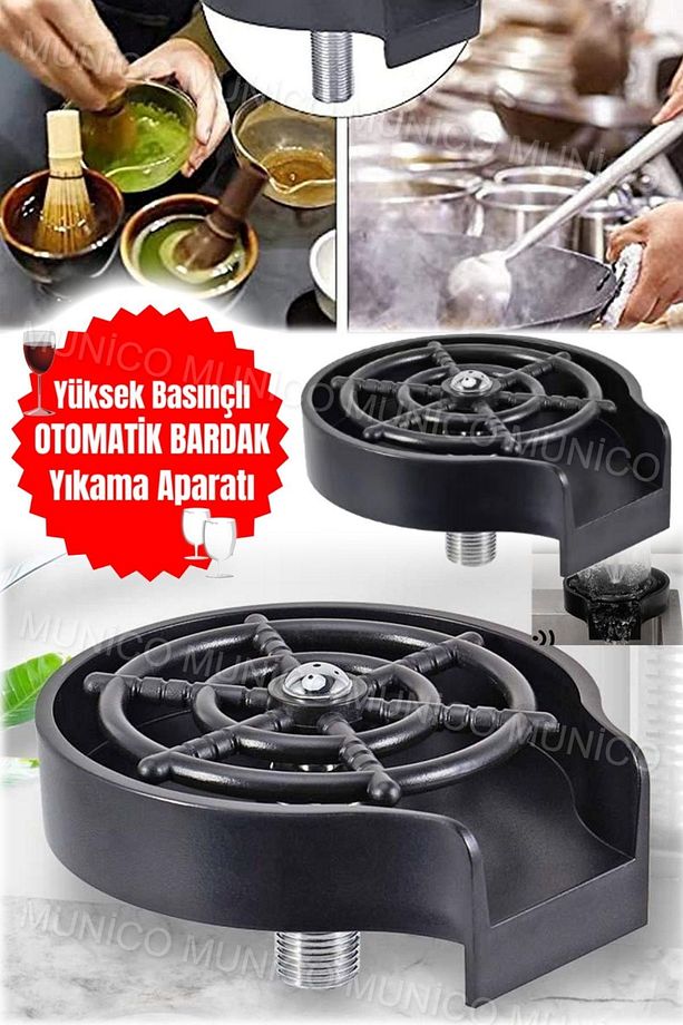 Mutfak Lavabo için Pratik Bardak Yıkama Makinesi Modern ve Kullanışlı Hortumlu Bardak Yıkama Cihazı - 2