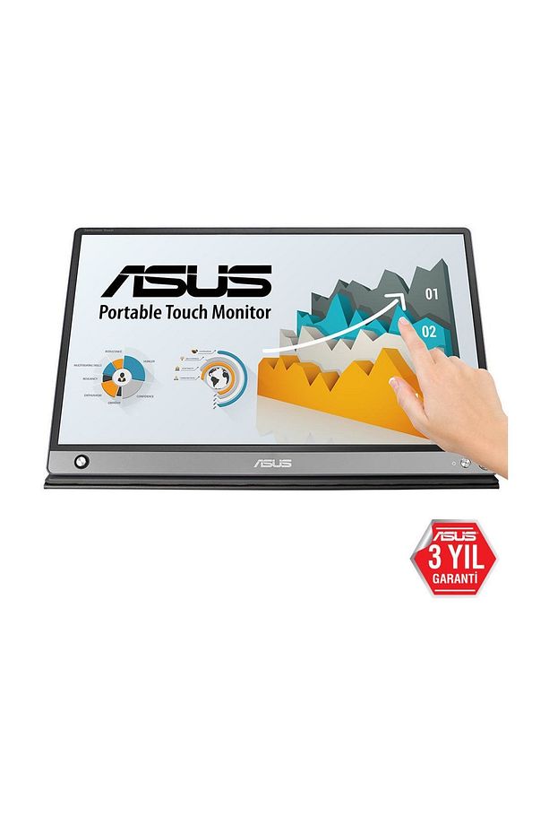 MB16AMT 15.6" FullHD 5ms 3 USB Type-C IPS Dokunmatik Monitör - 2