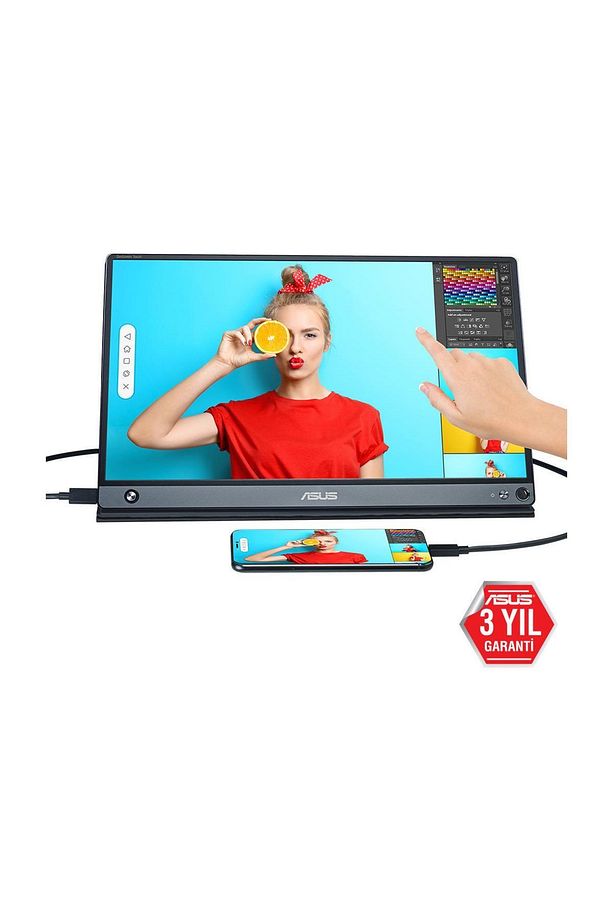 MB16AMT 15.6" FullHD 5ms 3 USB Type-C IPS Dokunmatik Monitör - 6