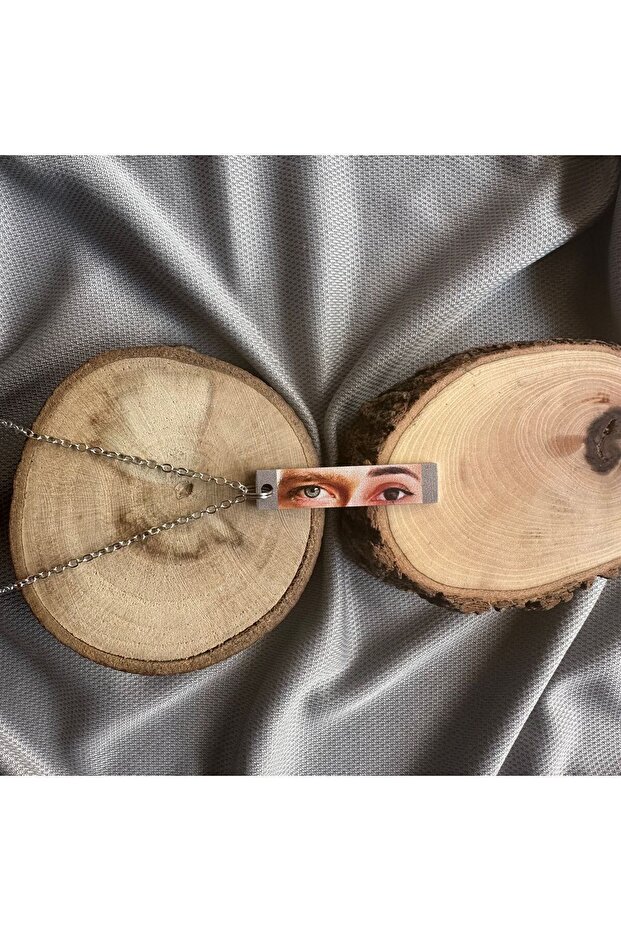 Sevgililer için Renkli baskı göz kolye - 6