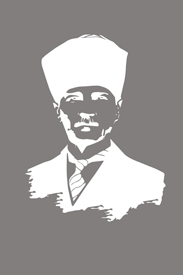 Atatürk Silhouette Sticker Car Sticker Auto Sticker 20x15 Cm
