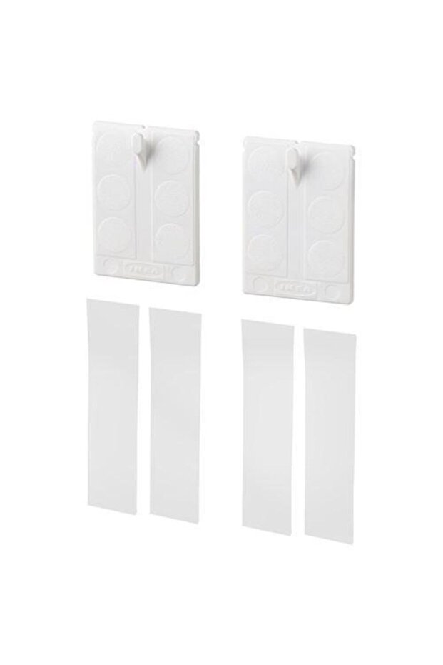 خطاف لاصق لإطار الفتا، أبيض - 1