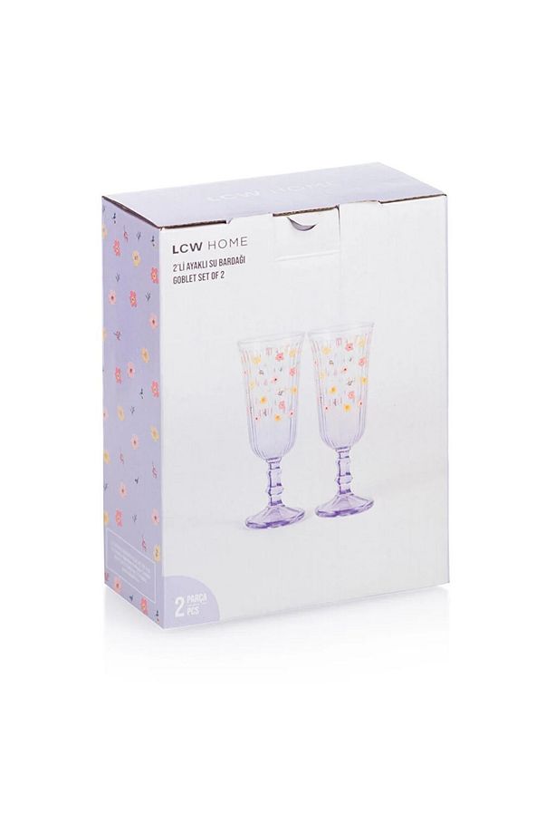 Desenli Su Bardağı 2'li 120 Ml - 5