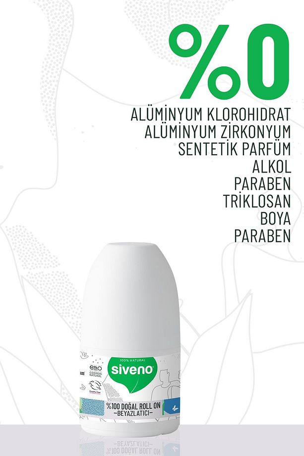 %100 Doğal Roll-On Beyazlatıcı Etkili Deodorant Ter Kokusu Önleyici Bitkisel Lekesiz 50 ml X2 Adet - 4