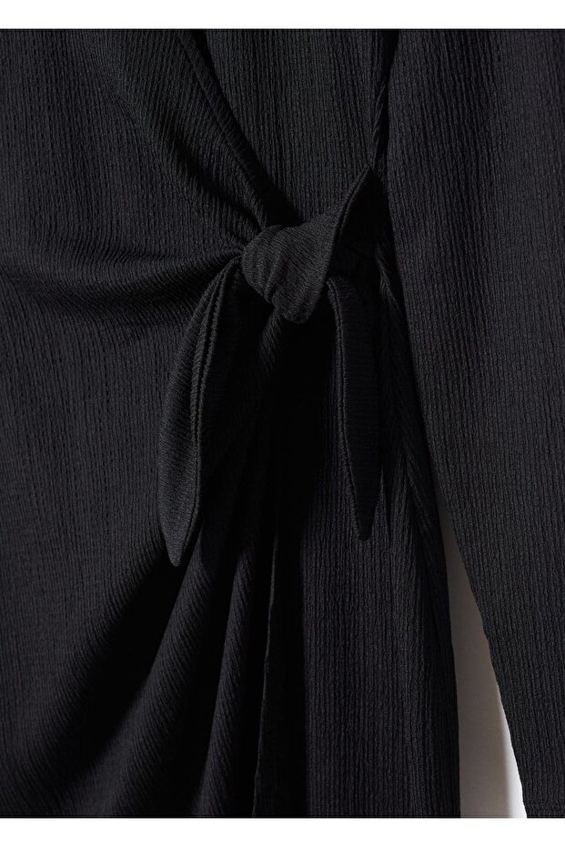 Fiyonklu Anvelop Elbise - 8