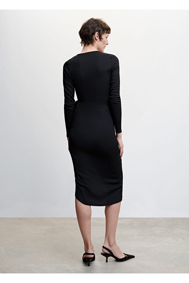 Fiyonklu Anvelop Elbise - 4