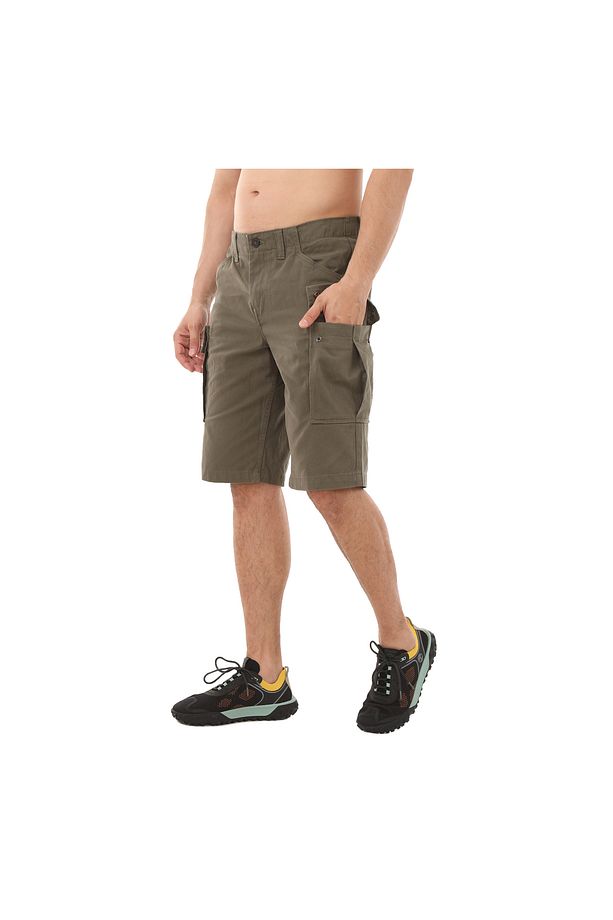 B0A5U1BA581-R Timberland Twill Cargo Short Erkek Şort Ve Kapri Yeşil - 2