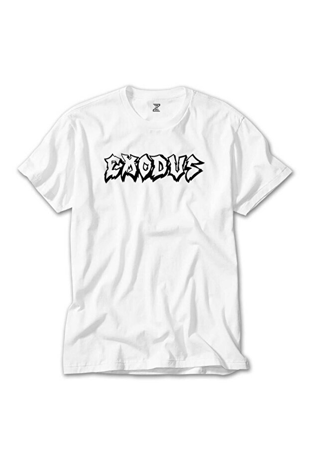 Exodus Text White T-Shirt