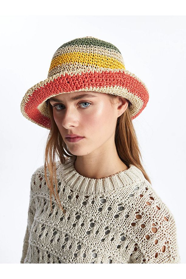 LCW ACCESSORIES Kadın Hasır Bucket Şapka - 2