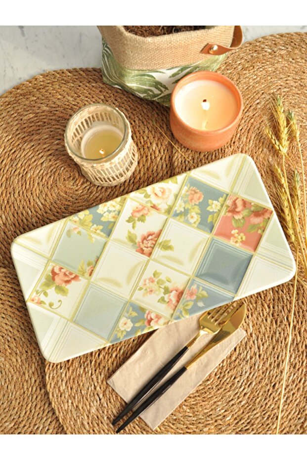 Decor Digital Printing Kayak Serving Plate 17X33 cm