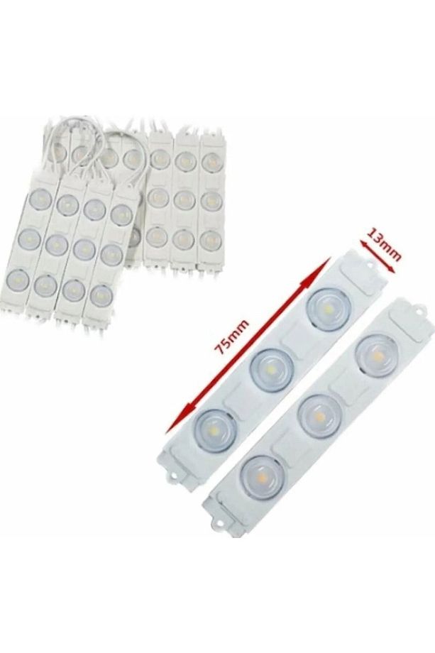 10 Adet 1.5 Watt Mavi Modül Led 2835 Mercekli - 2