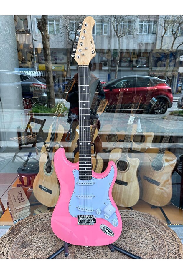 Pembe Elektro Gitar - 2
