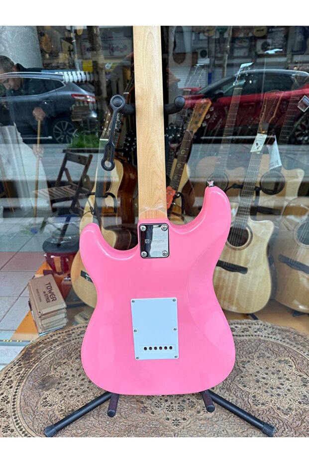 Pembe Elektro Gitar - 4