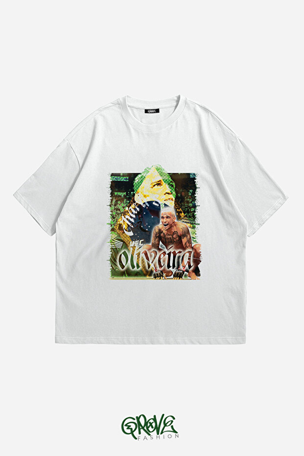 Charles Oliveira Brazil Printed Unisex Oversized T-Shirt