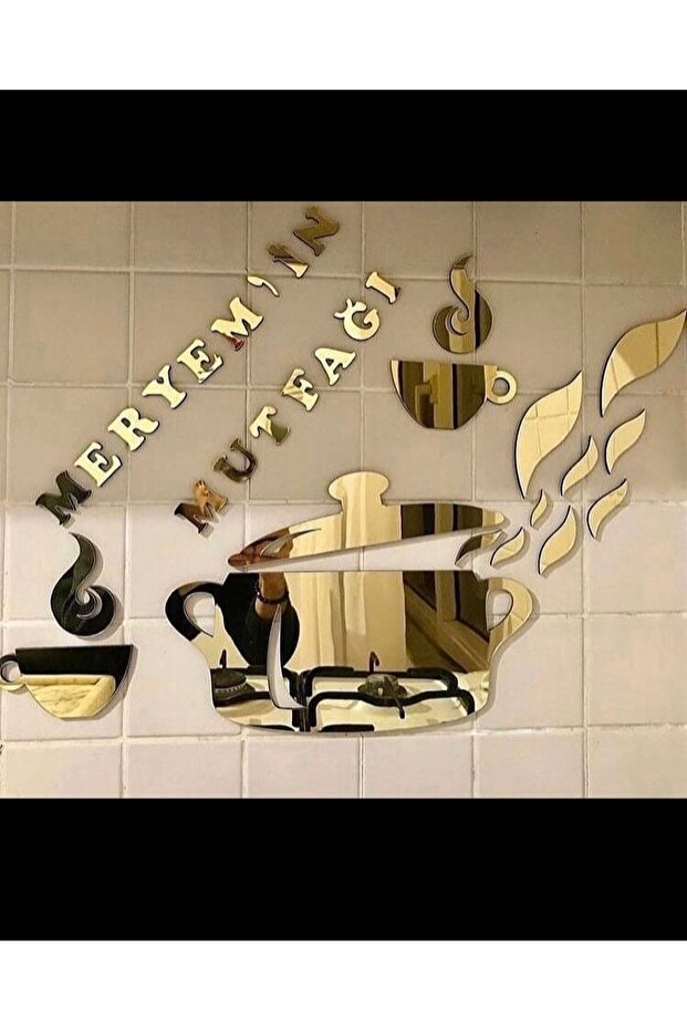 Meryem'in Mutfağı Yazılı Ahşap Mutfak Süsü - 1