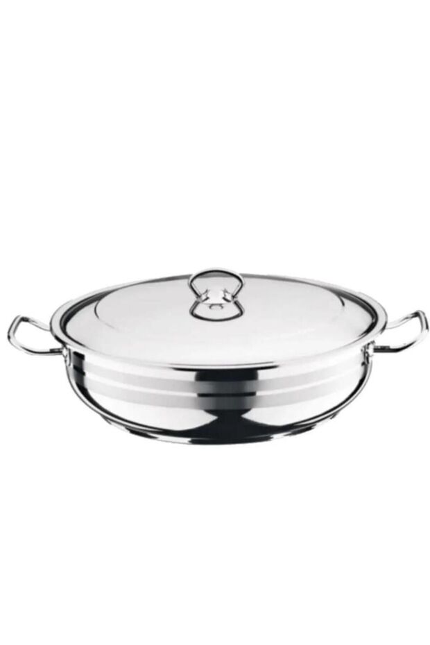 Gastro 32 cm Basık Çelik Tencere - 1