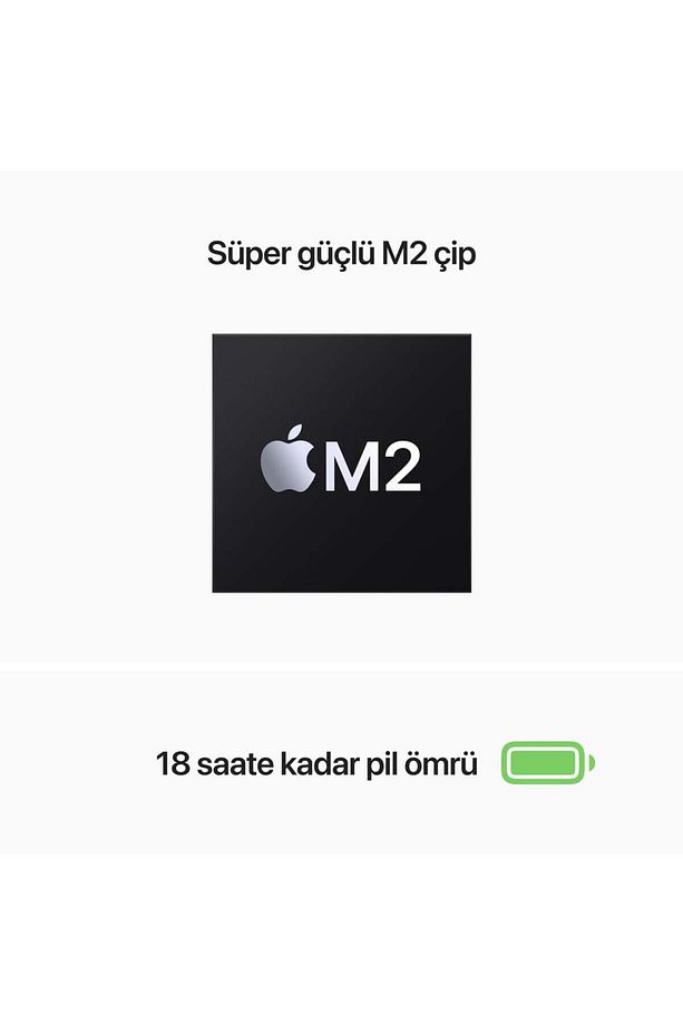 MacBook Air (M2, 2022) M2 8CPU 8GPU 8 GB 256 GB Yıldız Işığı  MLY13TU/A - Yenilio Yenisi - 3