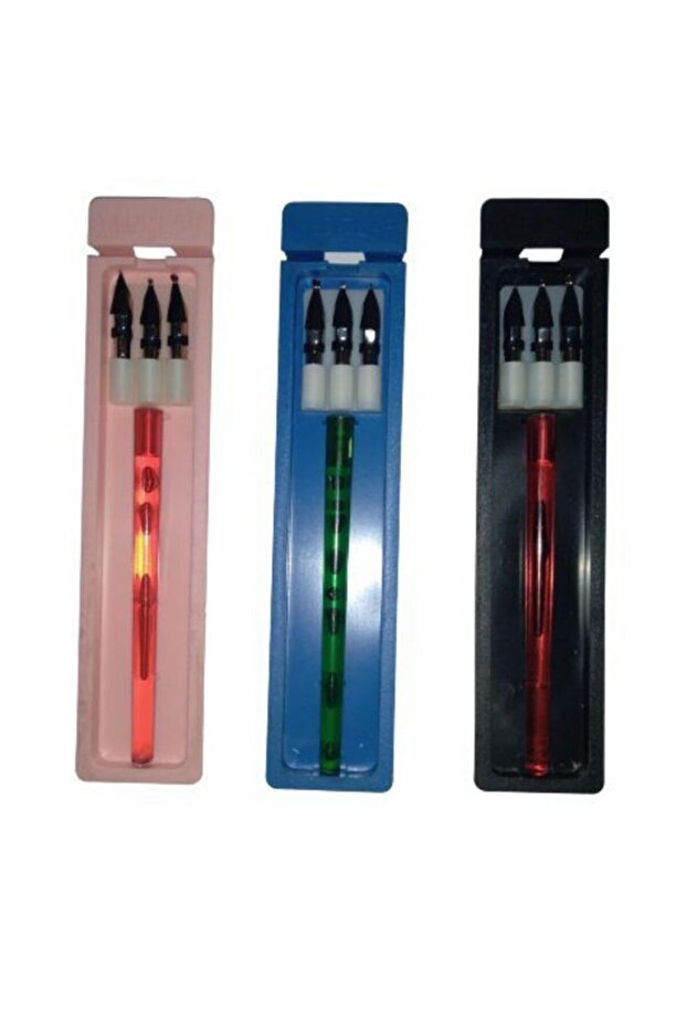 Code-59 Plastic Writing Set, Quill Pen and Quill Nibs, Mixed Colors (1 Set)