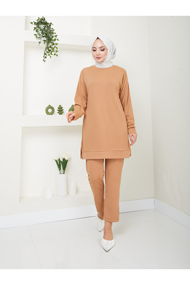 Corded Fabric Women's Hijab Set - Set of Two
