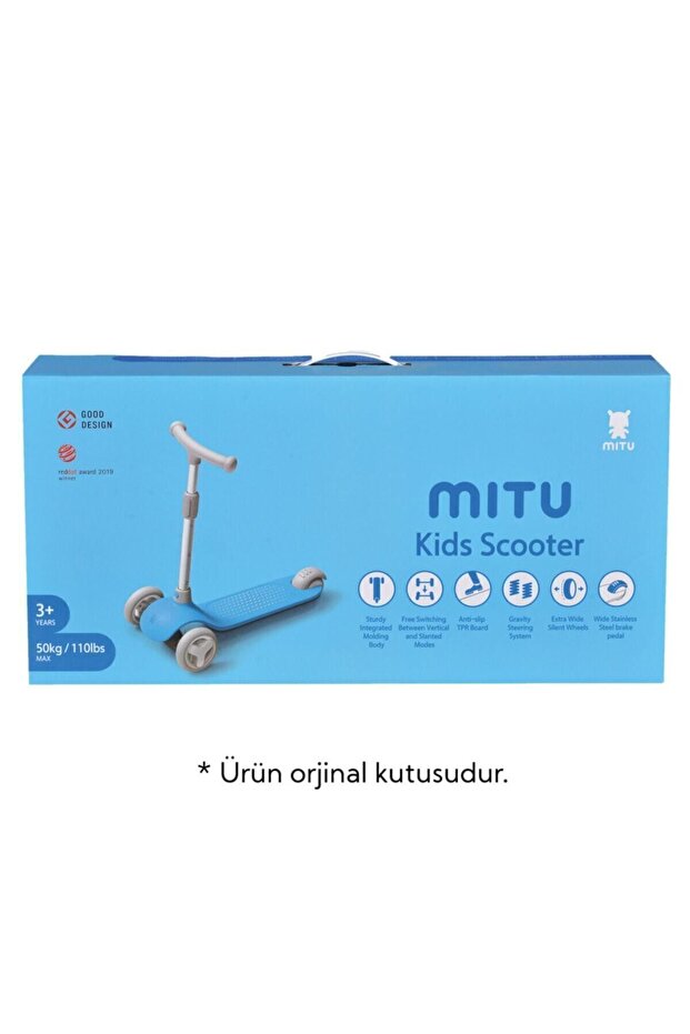 Mıtu Işıklı Mavi Scooter - 4